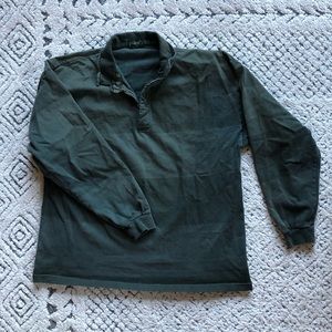 J-Crew Vintage Green Collared Shirt Men’s LG